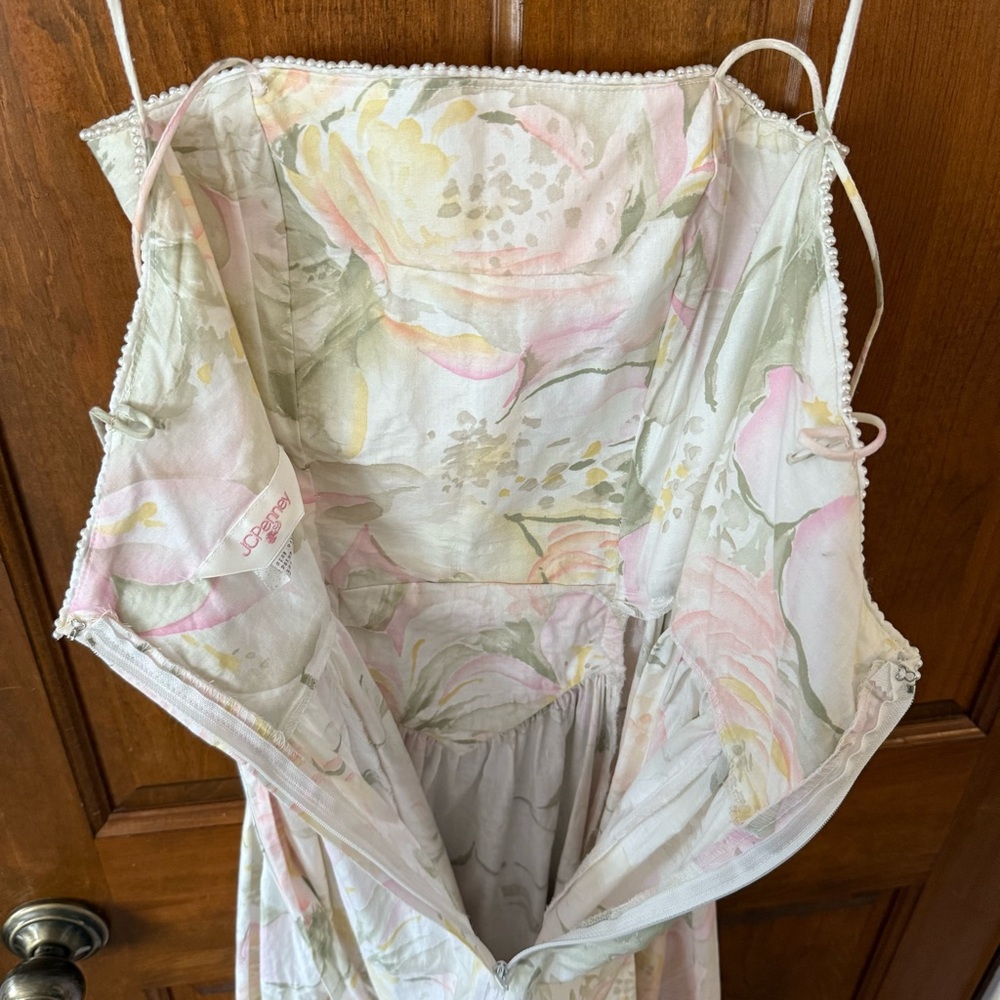 Vintage JC Penney Cotton Midi Dress - Small - Picture 9 of 9